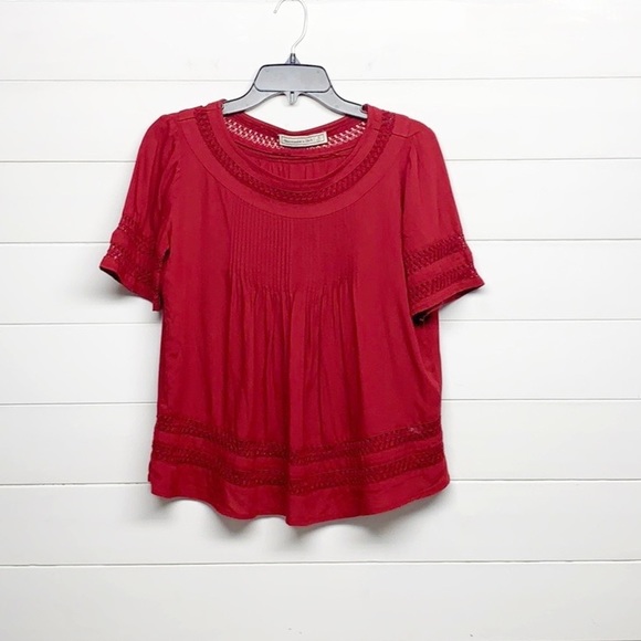 Abercrombie & Fitch‎ Maroon Top - Picture 6 of 8